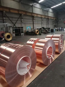 99.99% tira de cobre puro C11000 bobina de cobre de puesta a tierra decorativa rollo de lámina de alambre soldadura brillante - Product Image 6