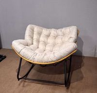 Fauteuil de style moderne, fauteuil de relaxation, chaise à bascule, chaise simple pour balcon, chaise à bascule convertible, chaise de loisirs pour salon