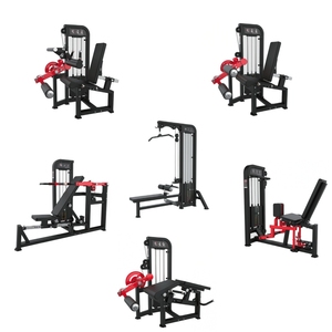 Appareil de musculation commercial d'usine, horizontal, <span class=keywords><strong>à</strong></span> jambes courbes, avec poids, pour flexion des jambes couché, extension des jambes, renforcement du dos et de la poitrine - Product Image 1