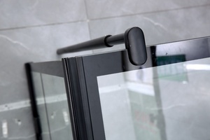 Cabines de <span class=keywords><strong>douche</strong></span>, salle de bain, profil en aluminium <span class=keywords><strong>noir</strong></span>, charnières, porte en verre trempé, cabines de <span class=keywords><strong>douche</strong></span>, enceintes de <span class=keywords><strong>douche</strong></span> - Product Image 5