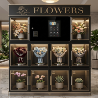 Máquina Expendedora de Flores Refrigerada Inteligente JFP, 10 Ramos, Servicio 24/7, Kiosco de Floristería Comercial y Certificación CE