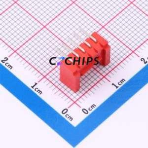 A200E1W1-2R5P12 Wire-to-Board Pin Header Bent Lead Through Hole,P=2mm Connector 1x5P 2mm Right Angle Insert HY - Product Image 2