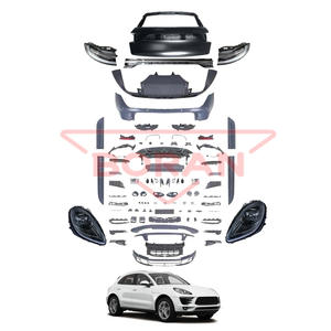 Kit carrosserie Grille de pare-chocs avant arrière Phare feu arrière Hayon 95B.1 95B.2 Upgrade 95B.3 Kit carrosserie pour Porsche <span class=keywords><strong>Macan</strong></span> 2014-2023 - Product Image 1