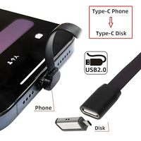 Câble USB Type-C court et coudé en cuivre pur, 60W PD, charge rapide pour téléphones mobiles (vente en gros)
