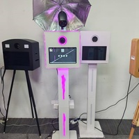 Photomaton interactif à écran tactile pour mariage, 15,6 pouces, impression instantanée, portable, numérique, pour selfies, appareil photo reflex numérique/SLR, smartphones