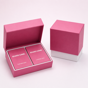 Boîte de jeu de cartes personnalisée rose pour adultes, idéale pour les soirées en groupe, les fêtes, les familles et les couples - Product Image 4