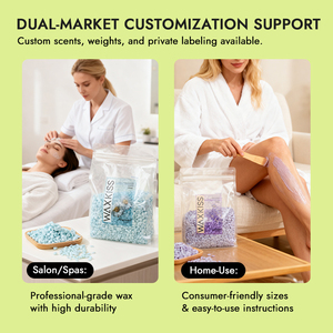 Cire dure en grains de marque privée OEM personnalisée, nouvelle formule naturelle, forte adhérence, perles de cire pour l'épilation pour salon - Product Image 3