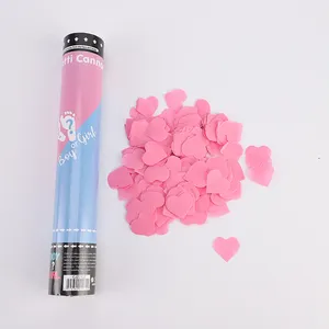 Aangepaste 30Cm Roze En Blauwe Confetti Kanonnen Te Koop, Geslacht Onthullen Decoraties