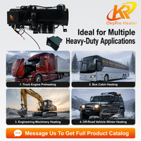 Chauffe-eau diesel OkyRie 15KW 12V 24V, chauffe-moteur de stationnement avec télécommande LCD pour camion, camping-car, bateau, voiture - Vente en gros