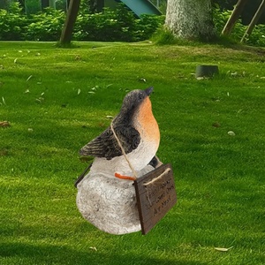 Adornos Creativos de Pájaros Adorables, Artesanías de Resina, Estatuas Decorativas para Jardín, Regalos de Inauguración para Amigos, Estatuas para Exteriores, Decoración de Jardín - Product Image 6