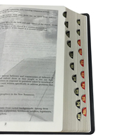 Couverture en cuir à couverture rigide personnalisée de haute qualité Bible imprimé en usine livre en carton Durable avec finition de surface en relief offset fantaisie