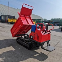 Mini tombereau sur chenilles hydraulique pour le transport de matériaux sur chantier