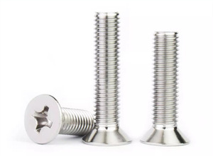 Ventas directas de fábrica 304 <span class=keywords><strong>Tornillo</strong></span> de cabeza avellanada cruzada de acero inoxidable <span class=keywords><strong>Tornillo</strong></span> de cabeza avellanada extendida GB819 Medición métrica - Product Image 3