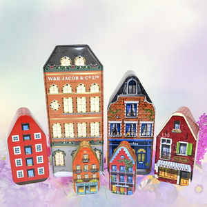 Tùy chỉnh cấp thực phẩm tinplate bao bì hộp, Nhà Sáng tạo thiết kế, Kẹo Biscuit sô cô la bao bì hộp - Product Image 1