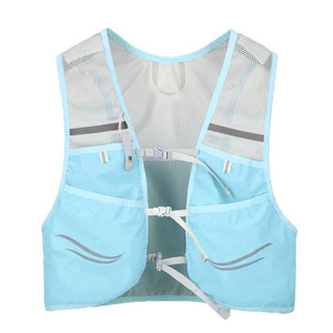 Gilet d'hydratation bleu gris léger pour course à pied, sports de plein air, résistant à l'eau, marathon, cyclisme, randonnée, sac à dos pour hommes - Product Image 5