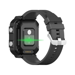 Reloj Inteligente con Monitor de Ritmo Cardíaco, Pantalla OLED, Correa de Silicona, Forma Rectangular, Hebilla de Pin, Unisex, Pantalla Táctil - Product Image 5