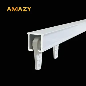 Assembled Pelmet Curtain Tracks Double Ceiling Curtain Track With High Popularity S Fold Curtain Track
