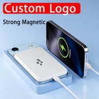 Vente flash : Batteries externes magnétiques sans fil 5000 mAh 20W pour iPhone, charge rapide, chargeur de téléphone portable