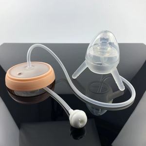 Biberons en silicone 100 % alimentaire pour bébés, sans BPA, mains libres, pour nouveau-nés avec <span class=keywords><strong>tétine</strong></span> souple – Vente en gros - Product Image 4