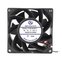 Ventilateur axial silencieux étanche 8038 8CM DC 80x80x38mm 12V 24V 48V pour chargeur de véhicule électrique