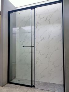 Gun gris acier inoxydable verre trempé cabine de douche salle de bain douche en verre <span class=keywords><strong>porte</strong></span> en verre dépoli - Product Image 6