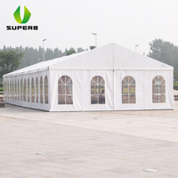 Grande tente de mariage extérieure blanche en PVC, chapiteau professionnel de qualité commerciale certifié CE, résistant au vent, pour fêtes et événements 200 300