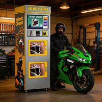 Distributeur automatique portable de nettoyage de casques de moto commerciaux, double ozone UV haute efficacité, gestion basée sur le cloud, multifonctionnel
