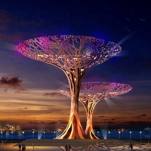 Vincentaa Pop gỉ lớn corten thép cây điêu khắc cho công viên trang trí nhà máy tùy chỉnh lớn tác phẩm điêu khắc - Product Image 5