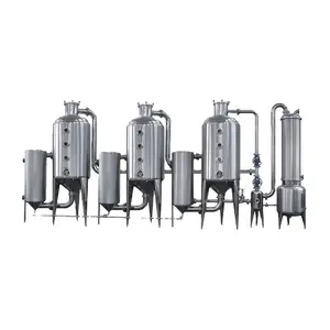 Stainless steel triple effect evaporator vacuum evaporator machine