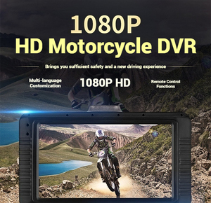 Caméra DVR pour moto Full HD 1080P, écran LCD étanche de 3 pouces avec vue à 120 degrés, prise en charge des médias TF - Product Image 6