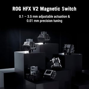 Clavier de jeu sans fil ASUS ROG Azoth 96 HE, 96 % taille standard, tri-mode, interrupteurs magnétiques à échange à chaud, rétroéclairage RVB - Product Image 2