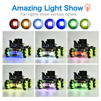 Kit de voiture robot intelligente STEM Keyestudio Microbit 4WD Mecanum V2.0 avec carte Micro Bit
