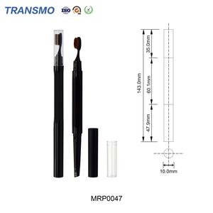Emballage personnalisé pour crayon à sourcils, crayon à sourcils double embout OEM 2 en 1 avec grand pinceau, fournisseur d'emballages cosmétiques - Product Image 2