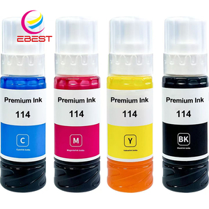 EBEST Bottiglia d'Inchiostro di Alta Qualità 114 Compatibile con Epson ECO Tank 8500 8550, Inchiostro a Base d'Acqua per <span class=keywords><strong>Stampanti</strong></span> a Colori - Product Image 1