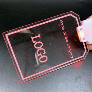 Factory OEM Laser Engraved Custom LOGO Acrylic LED Badge Lanyard Multicolor Light up Lanyard LED <strong>Flashing</strong> ID <strong>Card</strong> Lanyard - Product Image 6