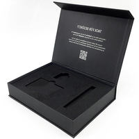 Boîte magnétique imperméable avec logo personnalisé, finition mate et doublure en éponge pour emballage cadeau haut de gamme