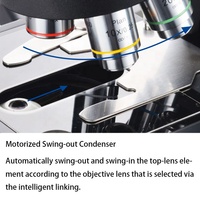 OPTO-EDU A12.1093-L Semi-Auto Trinocular Laboratory Biological Microscope for Research High Quality Scientific Microscope