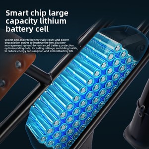 Bicicleta Eléctrica Todoterreno Snow Mountain con Motor Trasero sin Escobillas, Batería de Litio, Pendiente de 35 Grados, Velocidad Superior a 20 km/h - Product Image 2