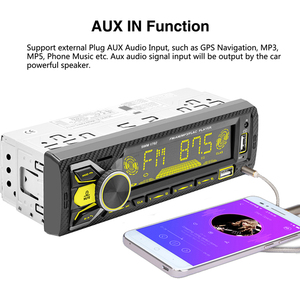 Pemutar MP3 mobil, Din tunggal, Audio mobil BT penerima Stereo AM <span class=keywords><strong>FM</strong></span> RDS Radio USB SD AUX Port kontrol aplikasi pemutar musik mobil - Product Image 5