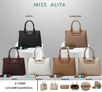 Supplier Tas Tangan Wanita Mewah Grosir, Tas Tote Bertekstur, Tas Selempang Pegangan Atas, Grosir, Logo Custom Tersedia MISSALITA