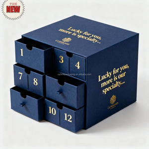 Logo personalizzato di lusso stampato in cartone di carta rigida manica scorrevole cassetto regalo confezione con inserto - Product Image 5