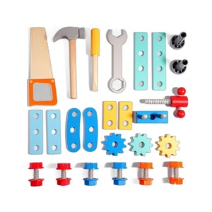 Boîte à <span class=keywords><strong>outils</strong></span> de réparation portative <span class=keywords><strong>en</strong></span> <span class=keywords><strong>bois</strong></span> pour enfants cultiver les mains capacité de coordination bébé éducation précoce Puzzle fournisseur de jouets <span class=keywords><strong>en</strong></span> <span class=keywords><strong>bois</strong></span> - Product Image 4