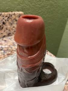 Gode en silicone pour homme Manchon creux pour pénis avec anneau pénien Petit pénis Gaine pour adulte Sex toy pour homme Manchon d'agrandissement du pénis - Product Image 6