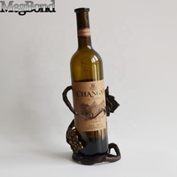 Porte-vin en fonte décoratif style campagnard créatif avec motif de raisin, capacité 5L, pour décoration de table