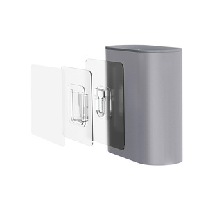 ตะขอแขวนผนังแบบไม่ต้องเจาะรูอเนกประสงค์ แข็งแรง ทนทาน รุ่น Sub-female Buckle Paste Row Holder - Product Image 5