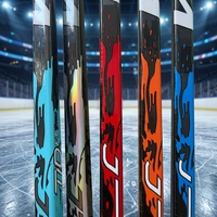 Bâton de hockey sur glace léger en carbone à faible flexibilité pour jeunes, tir gauche/droit, pour l'entraînement des enfants et des adolescents