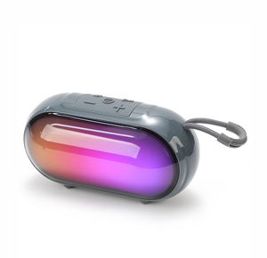 Mini altavoz BT inalámbrico portátil con luz de colores, <span class=keywords><strong>Radio</strong></span> FM/USB/TF, redondo, hermoso, activo, RGB, luz, bajo, altavoces de bajo, con luz - Product Image 6