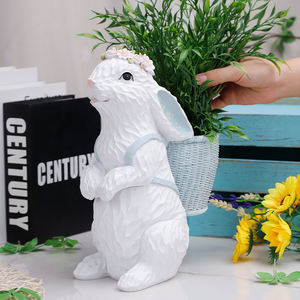 تمثال أرنب للحديقة لطيف من Redeco تمثال أرنب عيد الفصح الحديث للمنزل ديكور سطح المكتب لتزيين الحفلات - Product Image 5