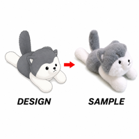 Peluche douce anti-stress animaux, coussin en peluche, jouets en peluche chien pour bébés, garçons, filles, enfants, dropshipping, faible MOQ