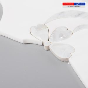 Đá cẩm thạch và Ngọc Trai Shell Mixed Phong Lan Máy Bay Phản Lực Nước Gạch Mosaic Đá Cẩm Thạch - Product Image 4